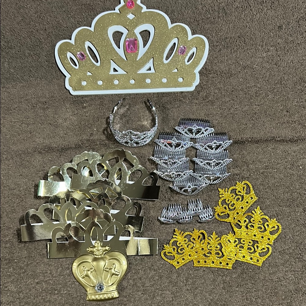 Gold and Silver Kids Crown Set